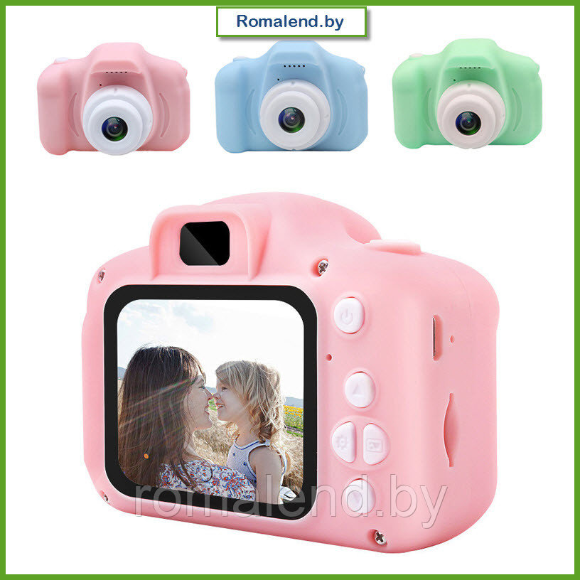 Детский фотоаппарат XOKO KVR-001 Fun Camera (Розовый, голубой, зеленый) - фото 1 - id-p127100825