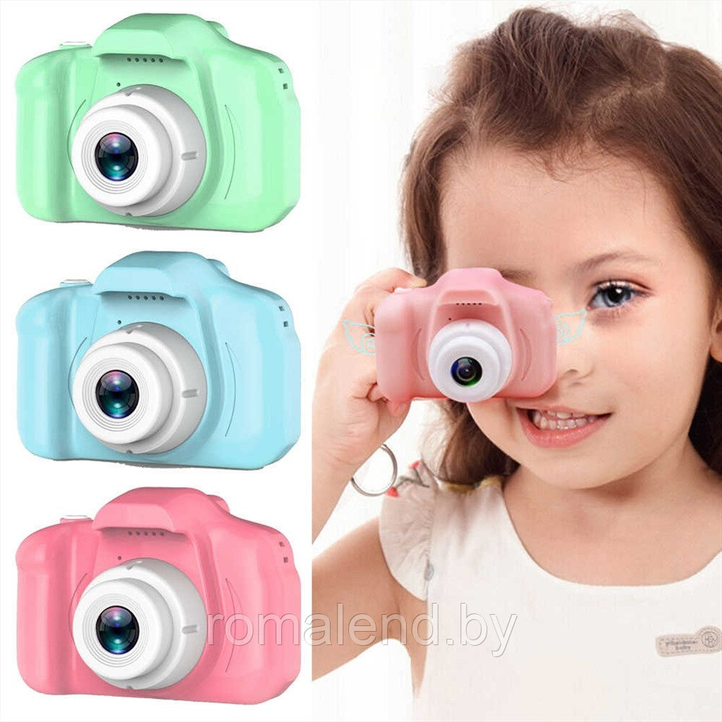 Детский фотоаппарат XOKO KVR-001 Fun Camera (Розовый, голубой, зеленый) - фото 5 - id-p127100825