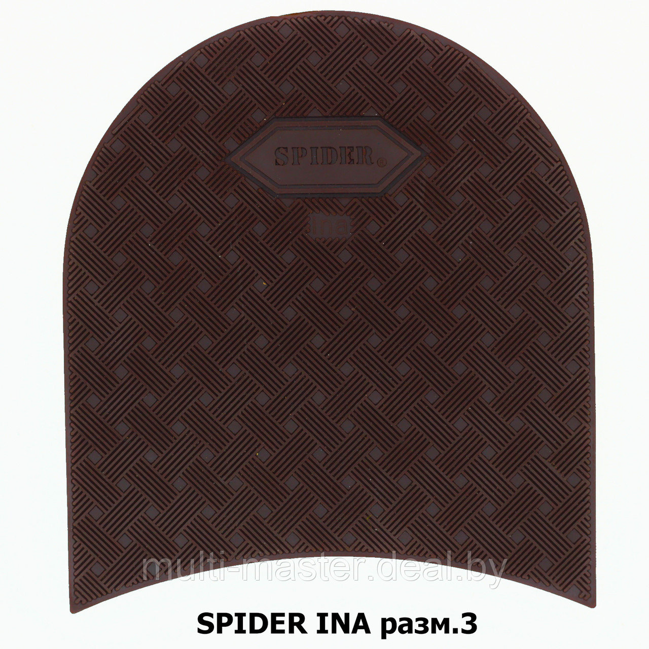 Формованные набойки SPIDER INA разм.3, цвет коричневый 