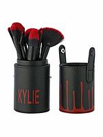 Набор кистей для макияжа в тубусе KYLIE RED/Black, RED/White 12 шт