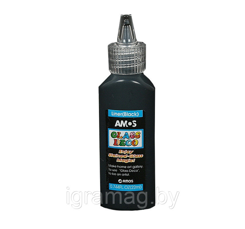 Краски контурные Amos контур черный 22 мл