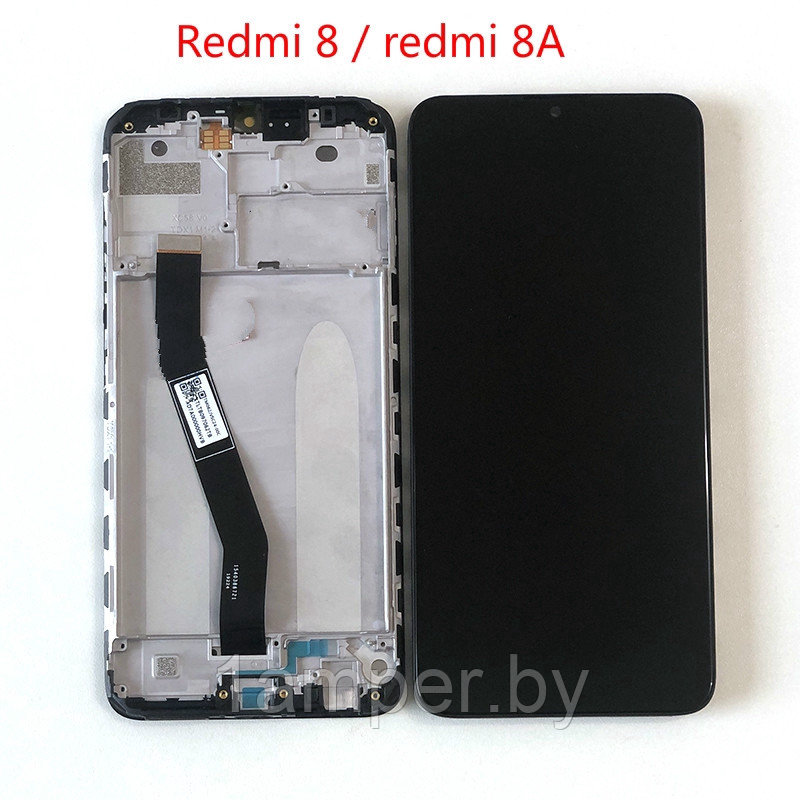 Дисплей Original для Xiaomi Redmi 8/Redmi 8A В сборе с тачскрином. С рамкой. Черный