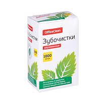 Зубочистки OfficeClean деревянные, в индивидуальной бумажной упаковке, 1000шт. ( цена без НДС)