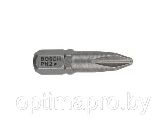 Насадка (бита) крестообразная PH2 25 мм BOSCH Extra Hart (посадочн. шестигранник 1/4 "), фото 2