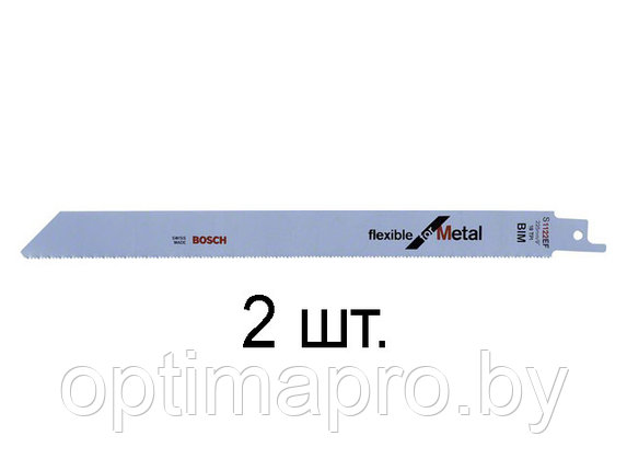 Пилка сабельная по металлу S1122EF (2 шт.) BOSCH (пропил прямой, тонкий, для подгоночных пропилов), фото 2