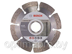 Алмазный круг 115х22 мм по бетону сегмент. STANDARD FOR CONCRETE BOSCH (сухая резка)