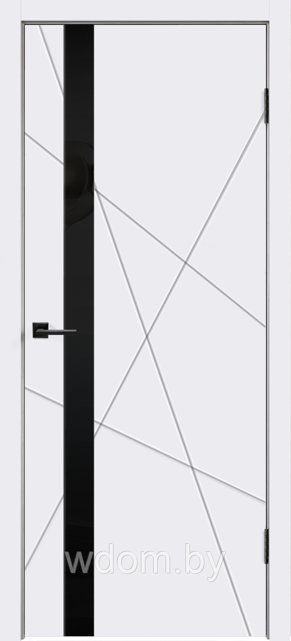 Межкомнатная дверь эмаль SCANDI S со стеклом Z1