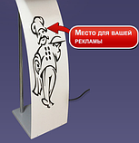 Напольная стойка для меню с алюм. клик рамкой и аркилайтом, фото 3