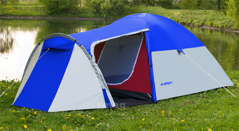 Палатка ACAMPER MONSUN blue 4-местная 3000 мм/ст