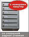 Ящик почтовый шестисекционный с задней стенкой, фото 2