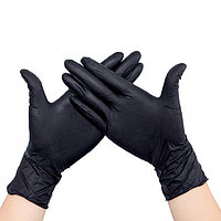 Перчатки черные  (50 пар) размер S