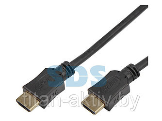 Шнур HDMI - HDMI без фильтров, длина 1 метр, (GOLD) (PE пакет) PROconnect