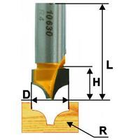 ФРЕЗА ПАЗОВАЯ ФАСОННАЯ Ф22,2Х15ММ R9,5ММ ХВ 12ММ 10631
