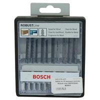 Набор ROBUST Line пилок к лобзику Wood and Metal (-10-) с-T-образным хвостовиком, BOSCH, 2607010542