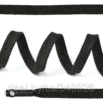 Шнурки TBY плоские 8мм арт.SLF045 длина 130 см цв.черный уп.50шт