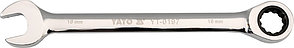 Ключ рожково-накидной с трещоткой 14мм CrV "Yato" YT-0195