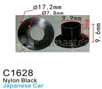 Клипса для крепления внутренней обшивки а/м Ниссан пластиковая (100шт/уп.) Forsage C1628(Nissan)