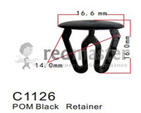 Клипса для крепления внутренней обшивки европейских а/м пластиковая Forsage C1126(Jaguar/European car)