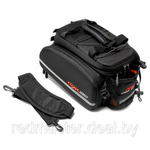 Сумка с креплением на багажник велосипеда (3 секции, 2 кармана+возможность увеличения объема) Forsage CBR-2 - фото 1 - id-p127245340