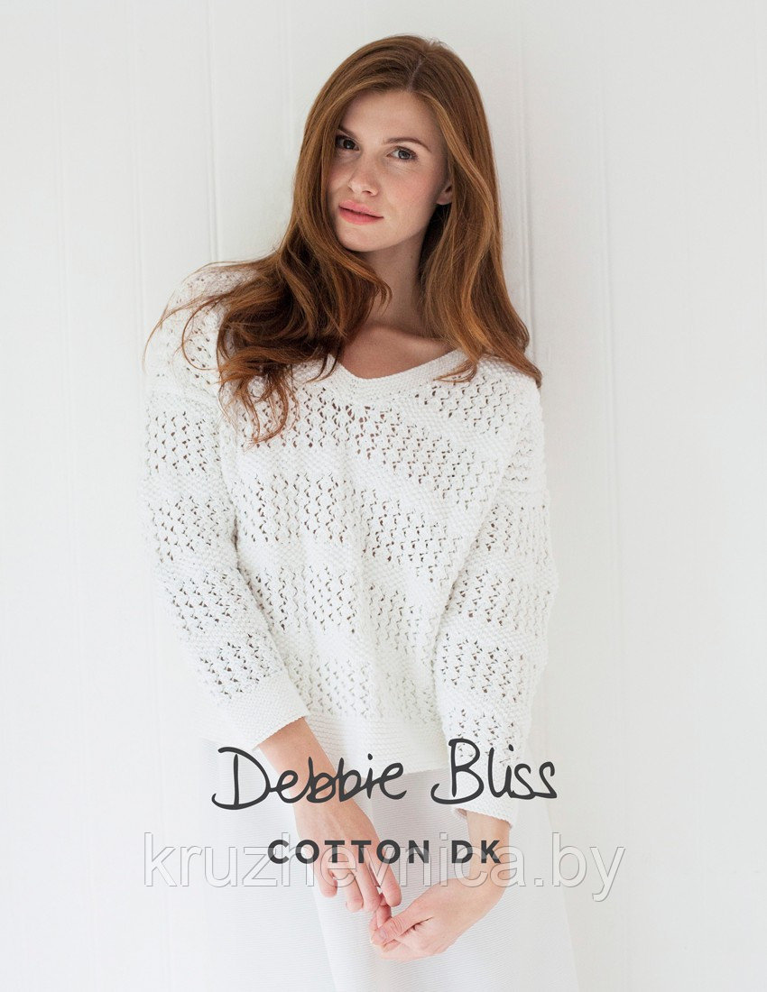 Пряжа Debbie Bliss Cotton DK Цвет: 02 Ecru (100% Хлопок, 84м/50г) - фото 4 - id-p8552665