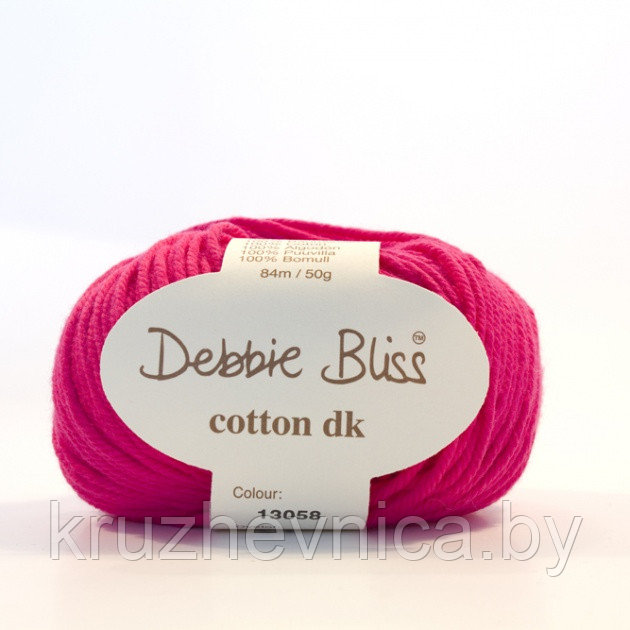 Пряжа Debbie Bliss Cotton DK Цвет: 58 Fuchsia (100% Хлопок, 84м/50г) - фото 2 - id-p8552679