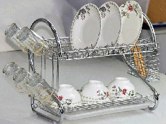 Сушилка для посуды 2-ух уровневая