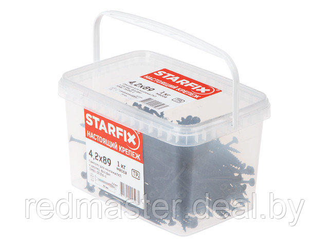 Саморез 3.5х16 mm для монтажа ГКЛ к дереву, фосфат (3.5 кг) STARFIX SMB1-29283-35