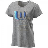 Футболка спортивная женская Wilson Blur W Tech Tee Women (серый) (арт. WRA781202)