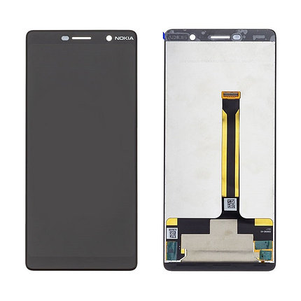 Дисплей (экран) для Nokia 7 Plus c тачскрином, черный, фото 2