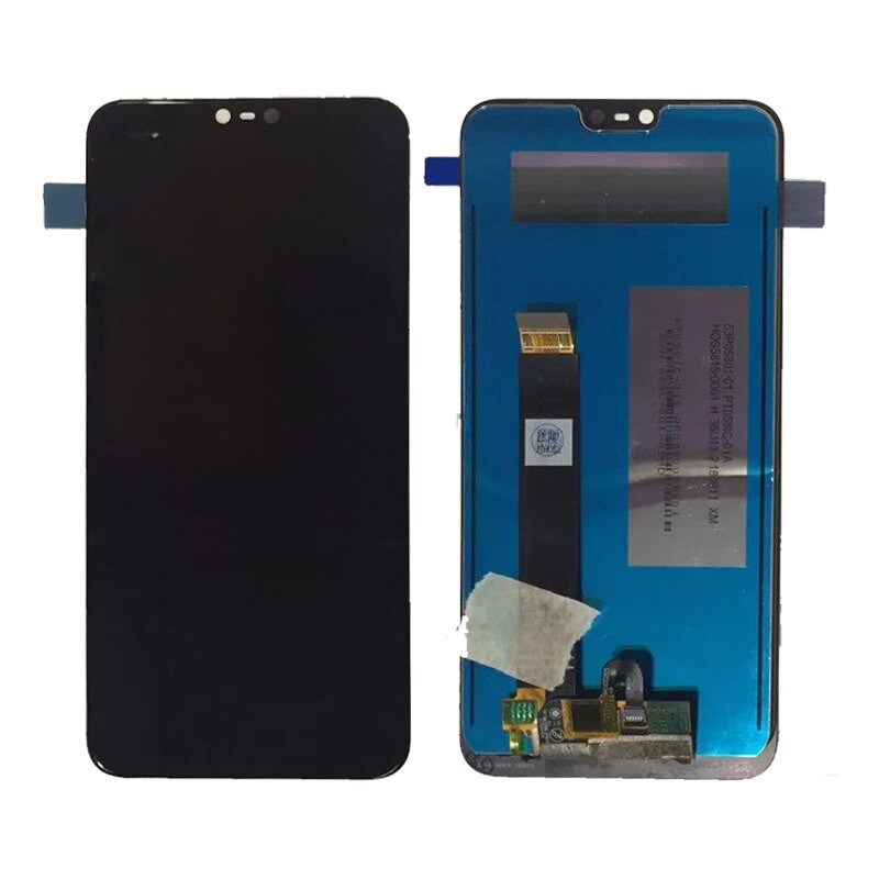 Дисплей (экран) для Nokia 7.1 c тачскрином, черный - фото 1 - id-p61489021