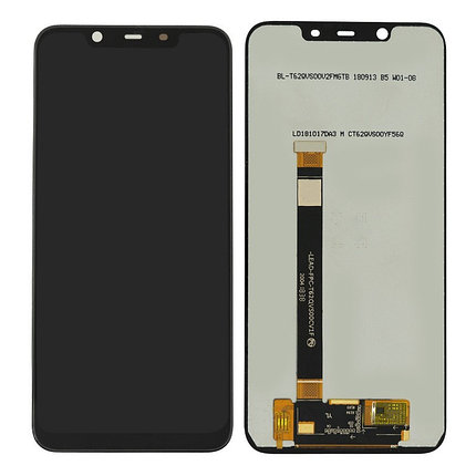 Дисплей (экран) для Nokia 8.1 c тачскрином, черный, фото 2