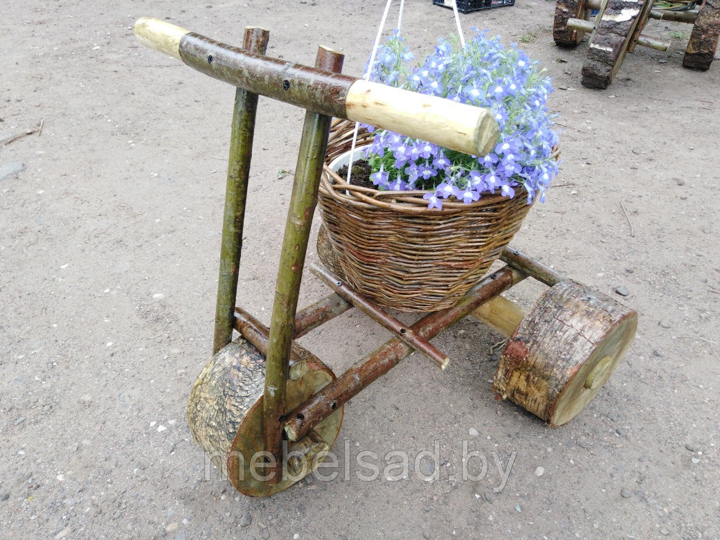 Цветочница садовая из плетеной лозы "Велик Малый" - фото 1 - id-p127284301