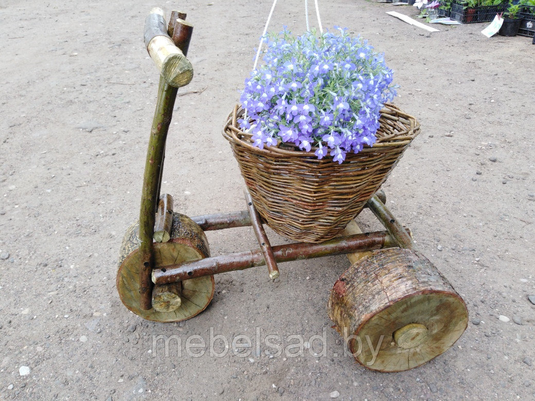 Цветочница садовая из плетеной лозы "Велик Малый" - фото 2 - id-p127284301