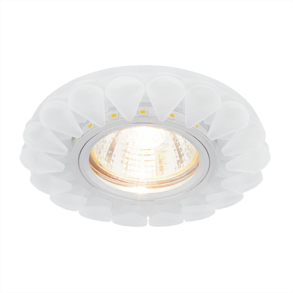 Встраиваемый потолочный светильник с LED
подсветкой 2210 MR16 Matt Ice матовый лед