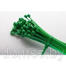 Хомут кабельный пластиковый 4*200 мм (100 шт в упаковке) (Зеленый) Стяжка