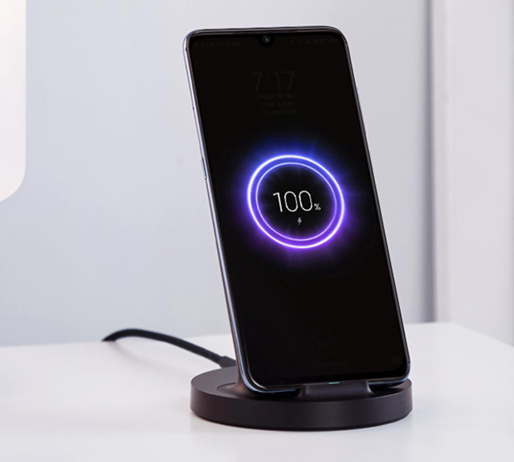 Беспроводное зарядное устройство Xiaomi Mi Vertical Wireless Charger Stand 20W - фото 3 - id-p127296375