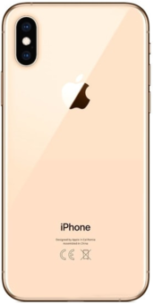 Задняя крышка для Apple iPhone XS (широкое отверстие под камеру), золотая - фото 1 - id-p61489184