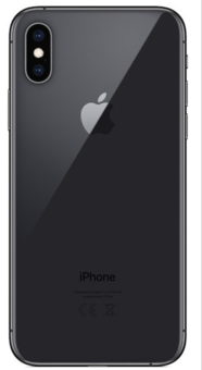 Задняя крышка для Apple iPhone XS (широкое отверстие под камеру), черная - фото 1 - id-p61489182