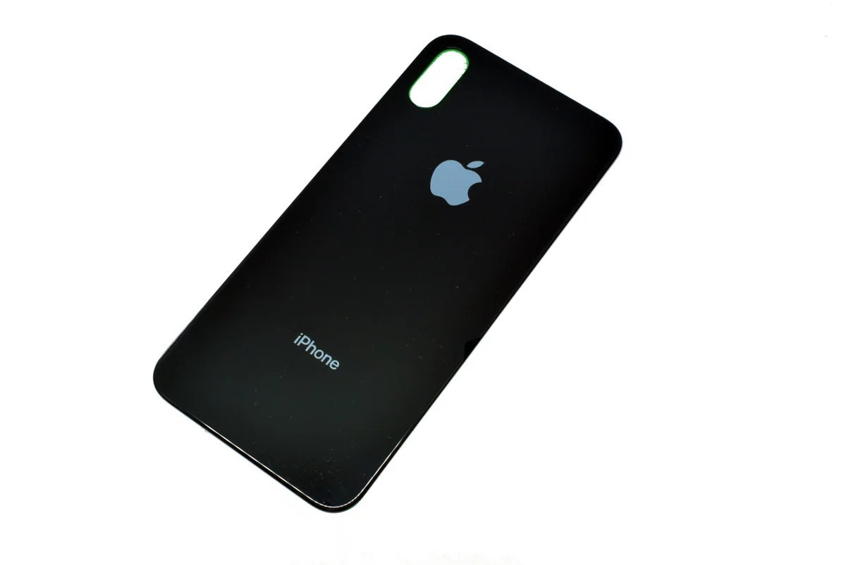 Задняя крышка для Apple iPhone X (широкое отверстие под камеру), черная