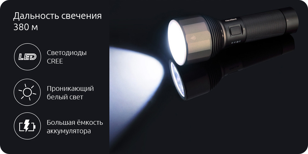 Фонарик Xiaomi NexTool Outdoor Glare Flashlight - фото 1 - id-p127296640