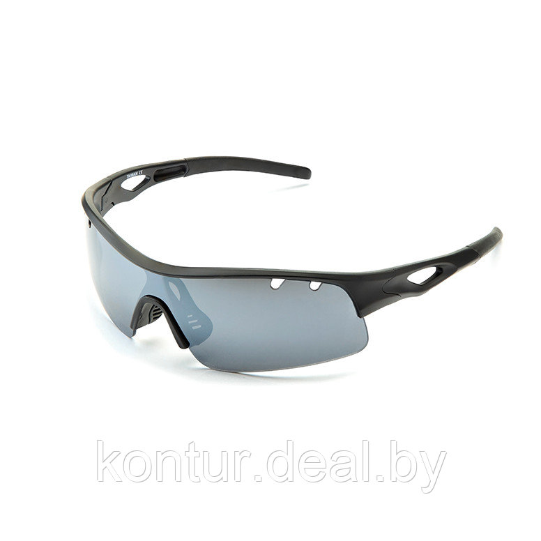 Очки солнцезащитные 2K S-14012-C (чёрный матовый / дымчатые зеркальные) - фото 2 - id-p127308554