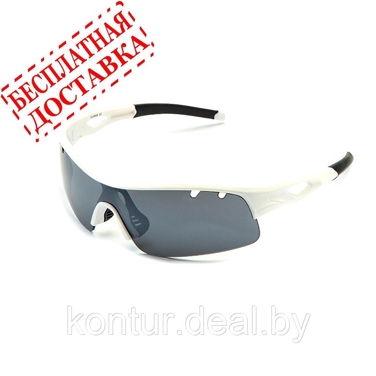 Очки солнцезащитные 2K S-14012-C (белый глянец / зеркальные revo)