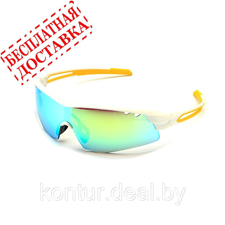 Очки солнцезащитные 2K S-15002-G (белый глянец / жёлтый revo)