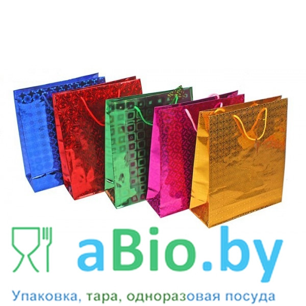 Пакеты подарочные, голографические, для праздничной упаковки. Размеры от 11*14 см до 33*45 см. - фото 2 - id-p8577195