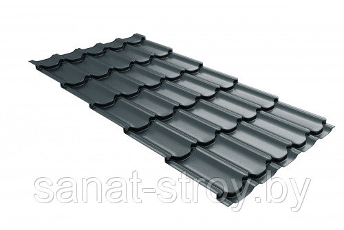 Металлочерепица Kvinta plus Grand Line 0,5 Rooftop Matte RAL 7016 антрацитово-серый - фото 1 - id-p127331962