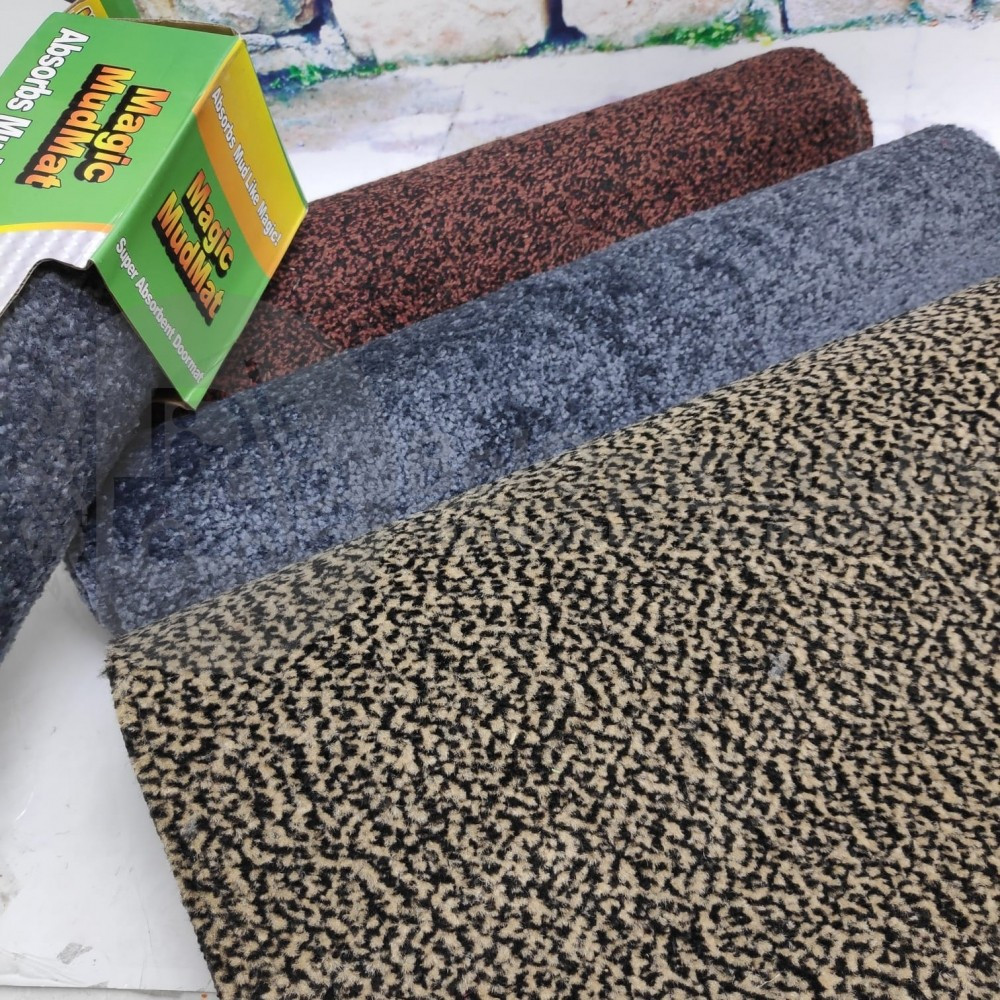 Придверный коврик Ни следа Clean Step Mat / Magic MudMat 70,0 46,0 см (супервпитывающий) Черно-корчневый - фото 2 - id-p127341362