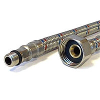 Гибкая подводка для смесителей VALFEX нерж.сталь М10*18-1/2" 60 см (75) (уп. 2шт) (Китай)
