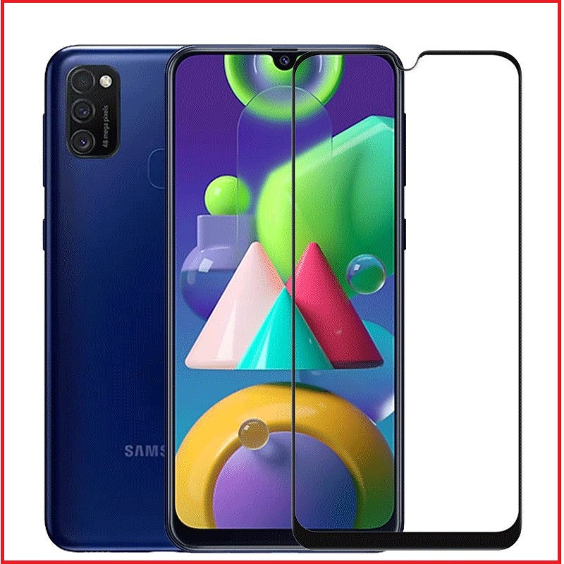 Защитное стекло Full-Screen для Samsung Galaxy M21 SM-M215 черный (5D-9D с полной проклейкой) / M30s - фото 3 - id-p127351548