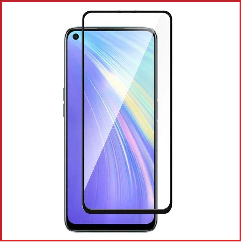 Защитное стекло Full-Screen для Realme 6 ( 5D-9D с полной проклейкой ) черный - фото 2 - id-p127351614