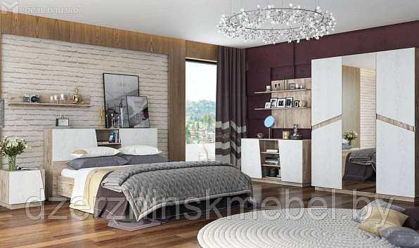 Набор мебели для спальни "ЛАЙТ" КМК 0551. Производство Калинковичский МК